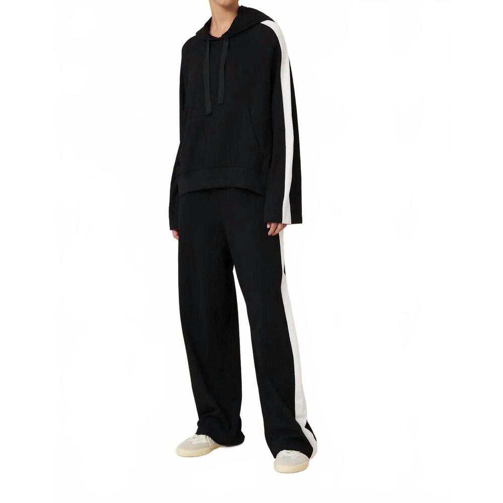 NEW KOWTOW contrast hoodie in black & white